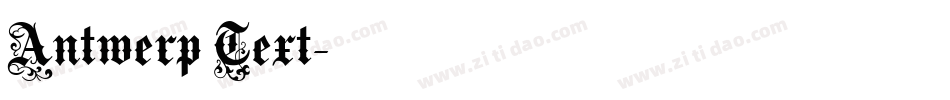 Antwerp Text字体转换